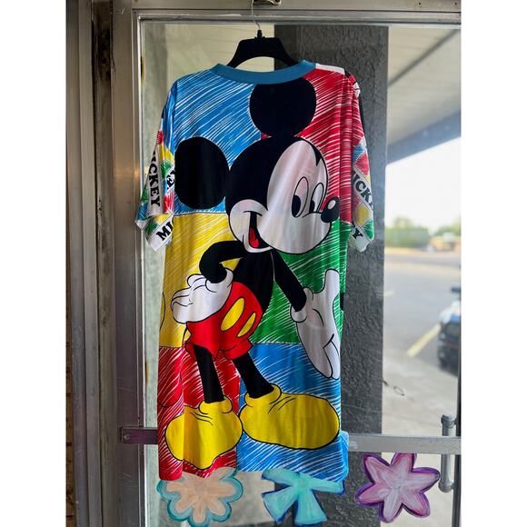 Vintage 1980's Mickey Mouse T-shirt Nightgown one size - Picture 3 of 3